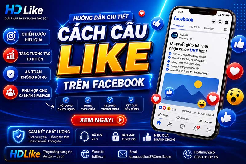 🔥 Cách câu like trên facebook hiệu quả, an toàn và không bị phản tác dụng